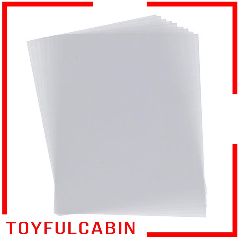 Set 10 Tờ Giấy Co Nhiệt Màu Trong Mờ Dùng Để Đánh Bóng Đồ Chơi