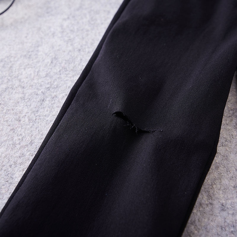 Quần legging rách gối thiết kế mới thời trang mùa xuân dành cho bé gái