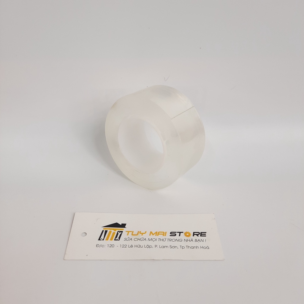 ✔️khổ 3cm / Băng keo 2 mặt trong suốt đa năng dán tường/ kính/ tranh / ảnh... chắc chắn, chịu nhiệt dễ dùng