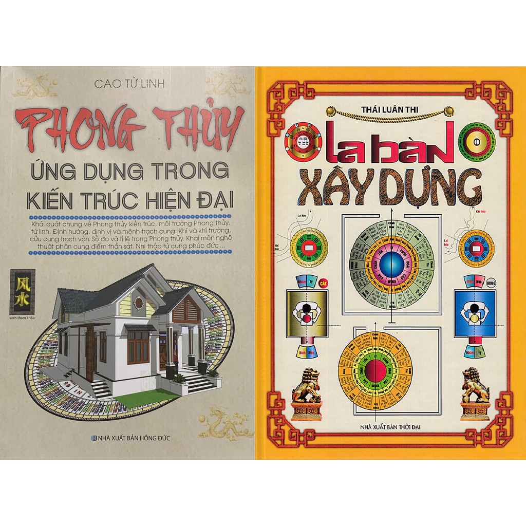Combo Sách - Phong Thủy Ứng Dụng Trong Kiến Trúc Hiện Đai + La Bàn Xây Dựng