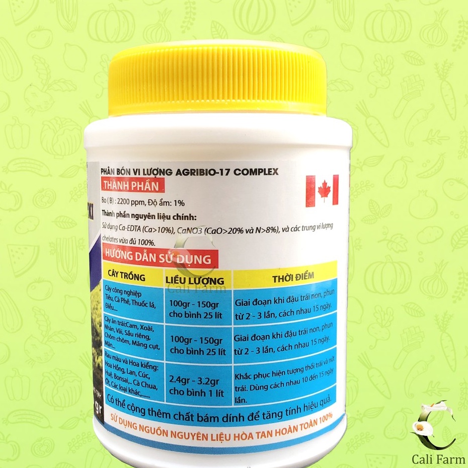 Phân bón SIÊU CANXI -TD Super Canxi 100gr chống nứt trái, thối trái, rụng trái non