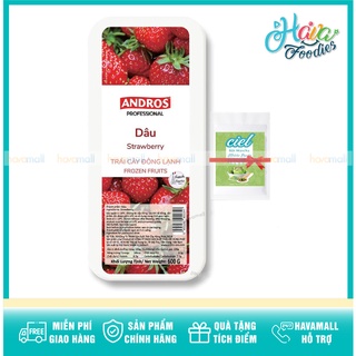 Dâu Tây Đông Lạnh Andros Hộp 600gr - TẶNG BỘT MATCHA