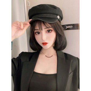 tóc giả kèm mũ kiểu vic ngắn