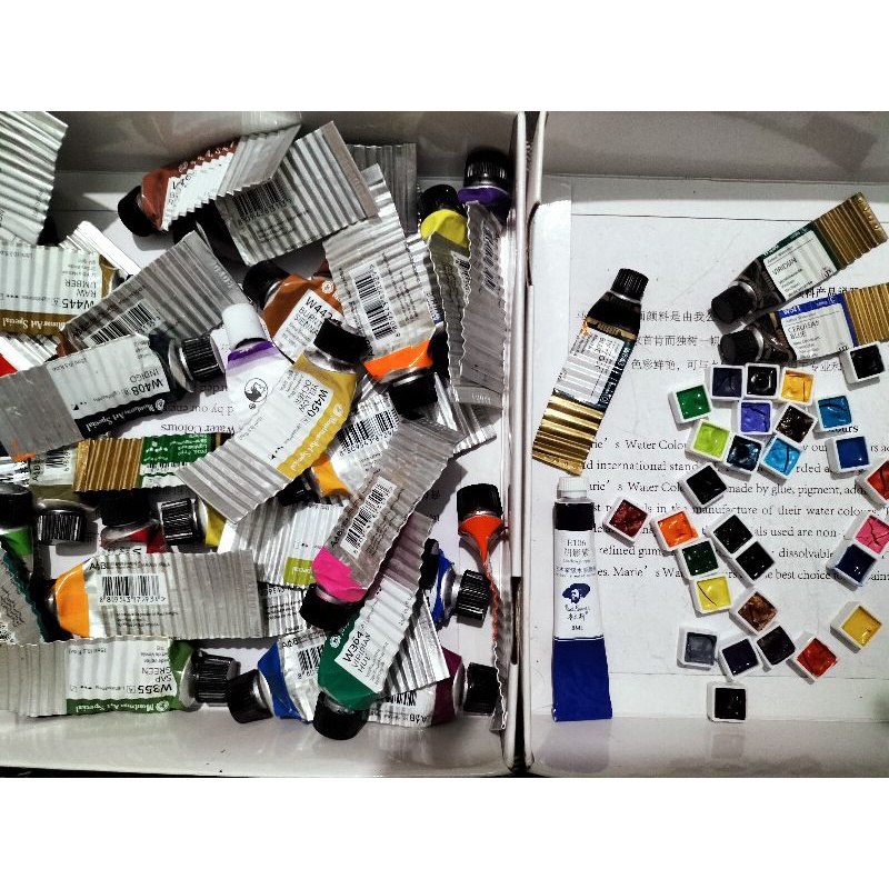 Lẻ 1 pan màu nước hạng hoạ sĩ 0.6 ml new