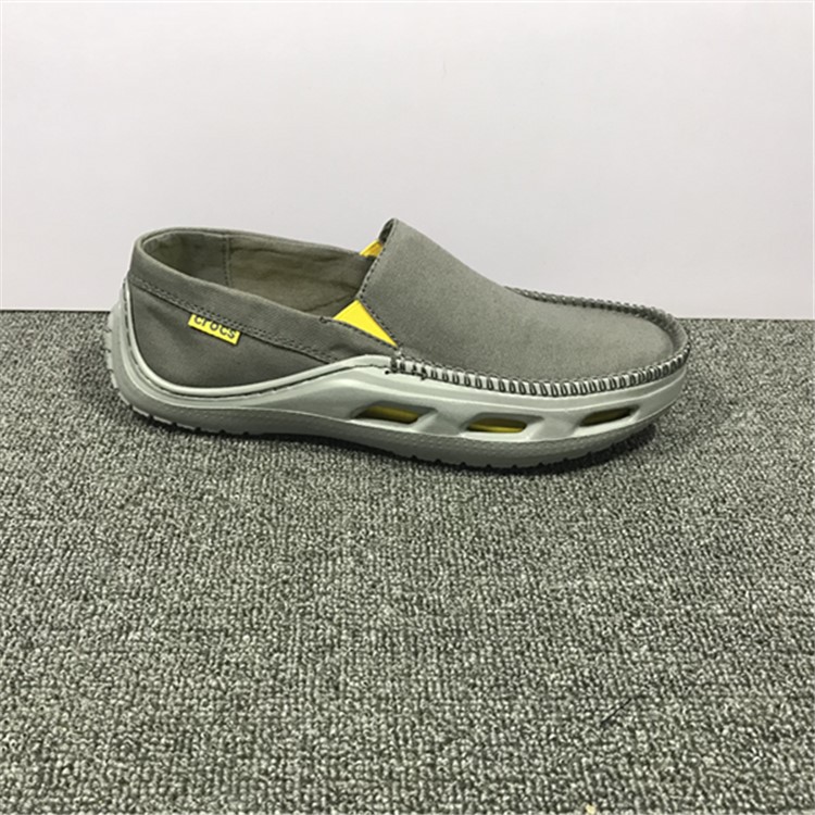 GIÀY LƯỜI C.ROC.S VẢI THÔ TIDELINE CHO NAM MÀU XÁM | BigBuy360 - bigbuy360.vn