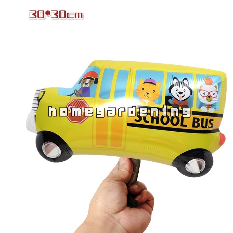 Bong bóng lá nhôm hình xe hơi hoạt hình trang trí tiệc sinh nhật cho bé trai
