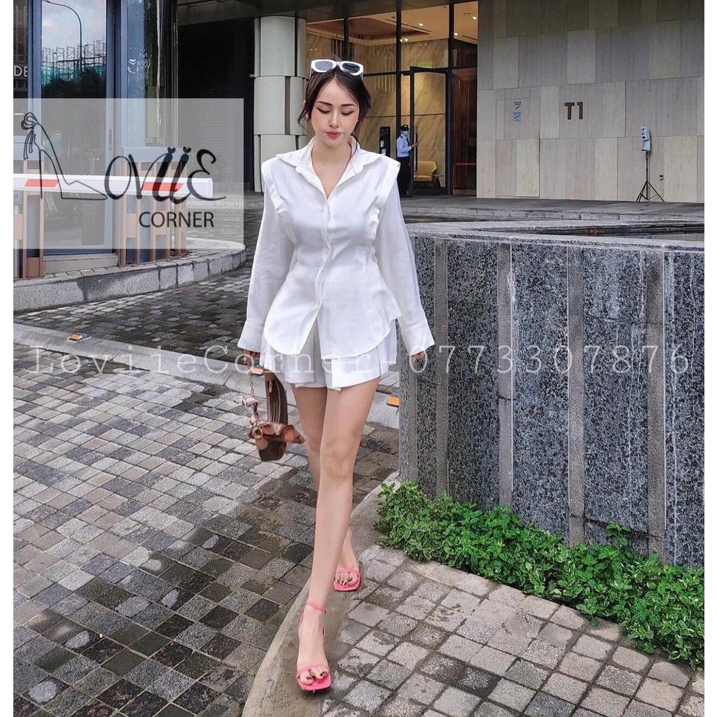 GIÀY CAO GÓT LOVIIE CORNER - SANDAL NỮ THỜI TRANG MŨI VUÔNG - GUỐC QUAI MẢNH GÓT LÙN 5 PHÂN G220205