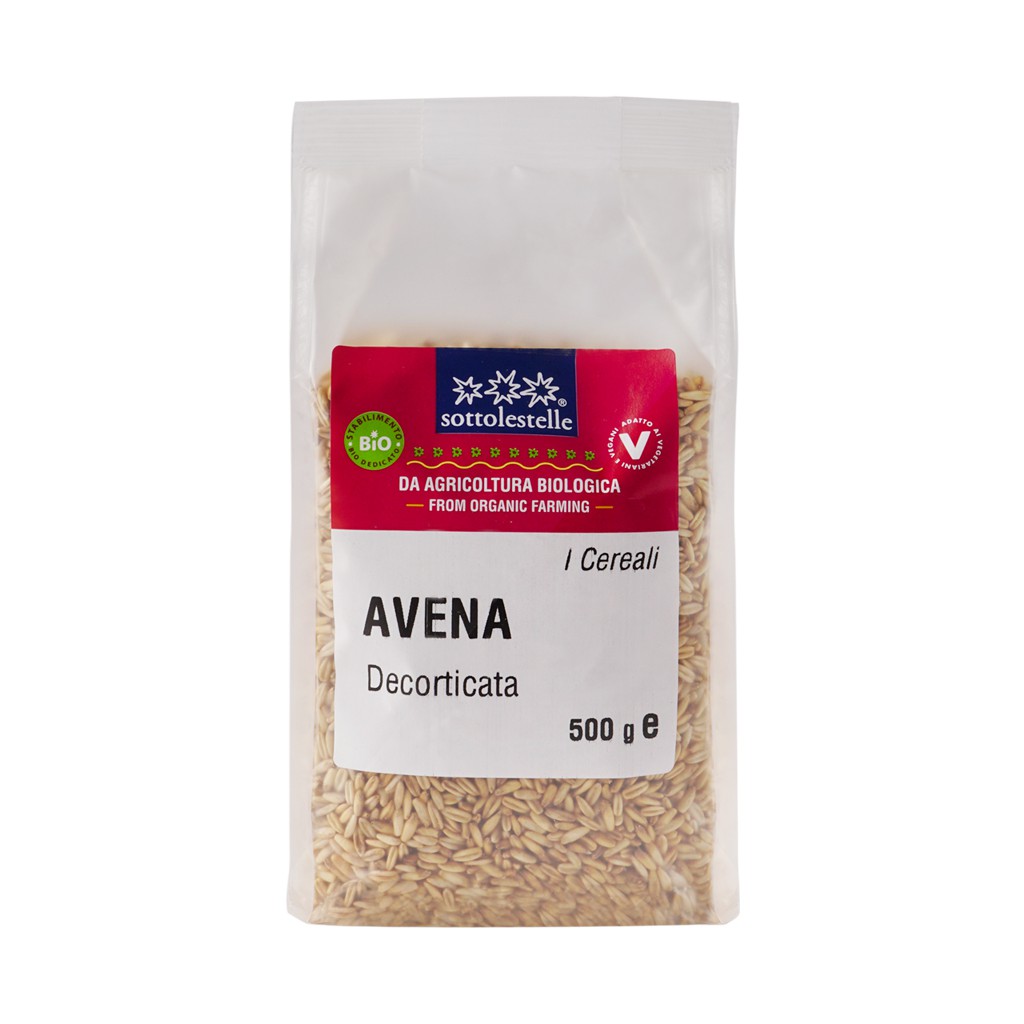 Hạt yến mạch hữu cơ đã bóc vỏ( avena Nuda ) 500g Sotto Organic Hulled Oats