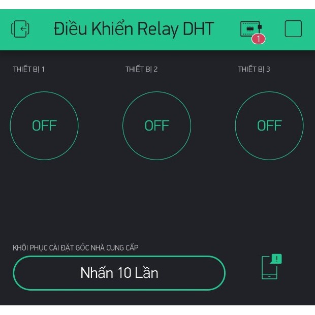 Bộ Điều Khiển Wifi ESP8266 Button BT-03 Relay