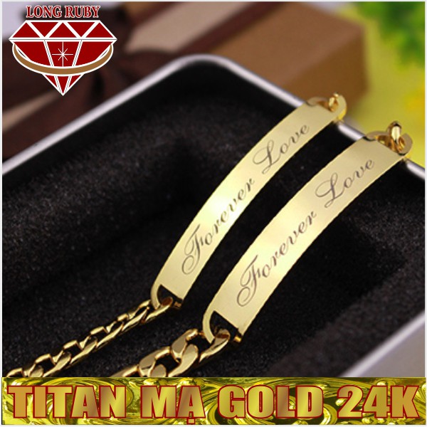 LẮC CẶP FOREVER LOVE MẠ VÀNG 24K | LẮC TAY CẶP ĐÔI TÌNH NHÂN CỰC ĐẸP