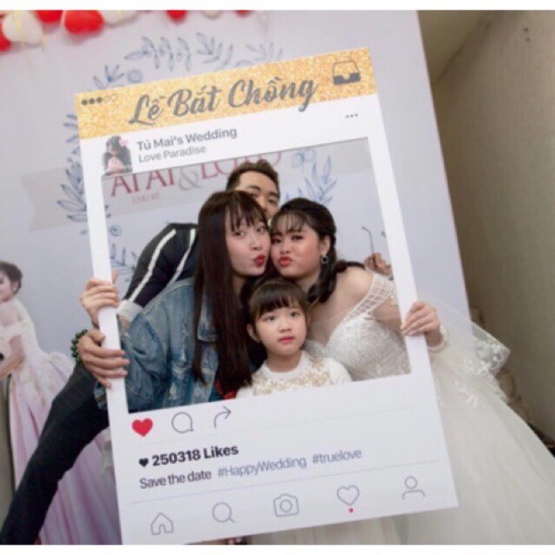 Bảng check in facebook, in Bảng check in cưới, KHUNG HÌNH CHỤP ảnh