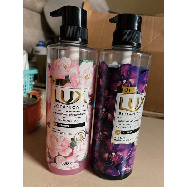 Combo sữa tắm LUX hương nước hoa phong lan quyến rủ 530g