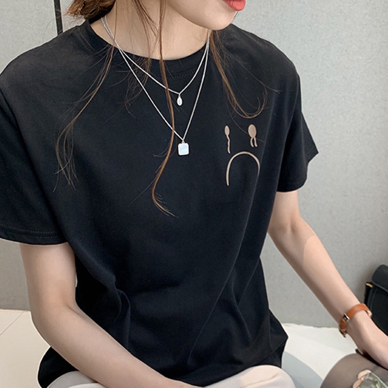 Áo thun tay ngắn màu sắc trẻ trung cho nữ