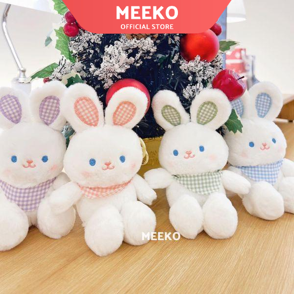 Móc khóa bông mềm mại cao cấp hình cún và thỏ Moca Cute  MEEKO