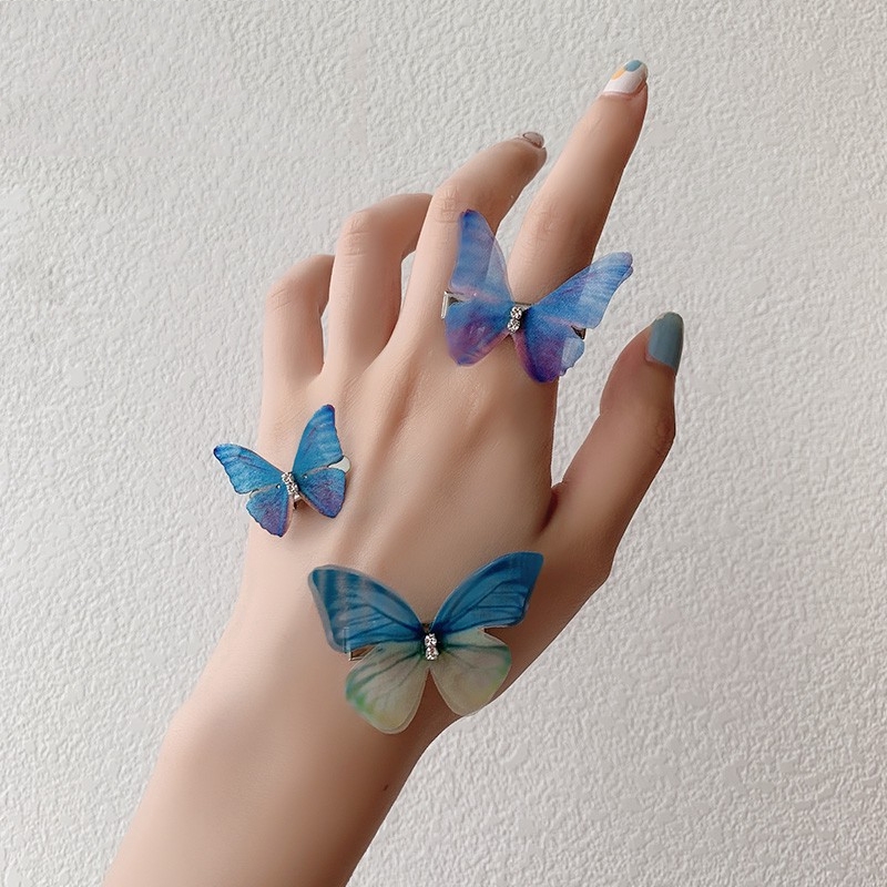 1Pcs 3D Colorful Butterfly Hairclips