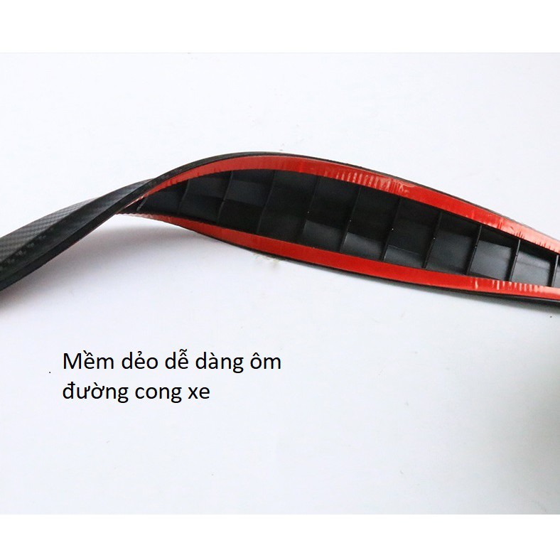 Bộ 2 dải carbon chống trầy xước ba đờ sốc kích thước 40x5.5cm | BigBuy360 - bigbuy360.vn