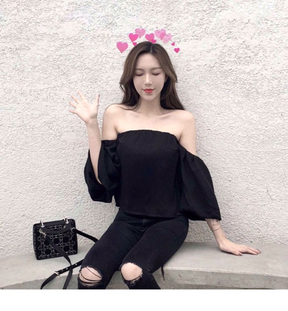 Áo trễ vai ulzzang sang chảnh | BigBuy360 - bigbuy360.vn