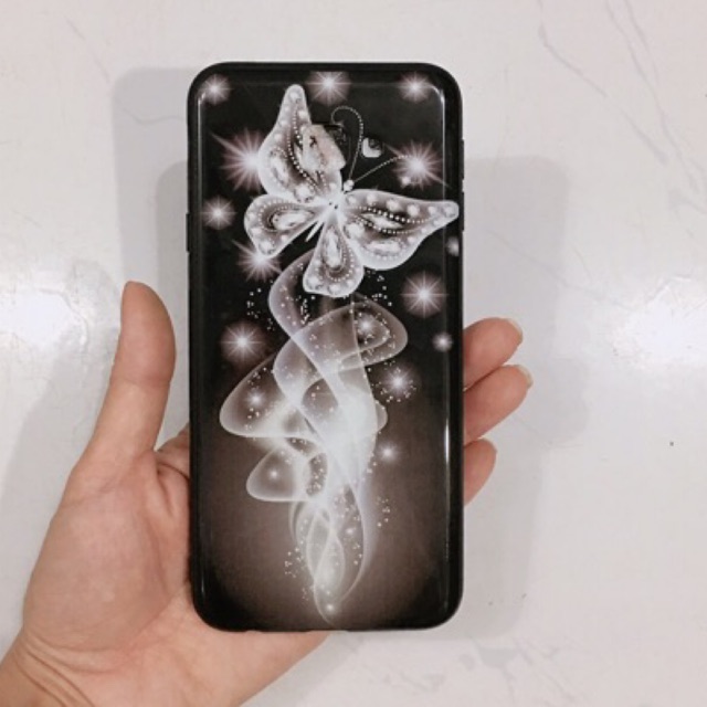 Ốp lưng sam sung J4 Core,J4 Plus,J4+ hình Bướmm nền đen
