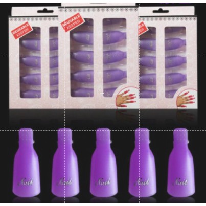 Kẹp ủ phá gel tay ( 10 ngón)