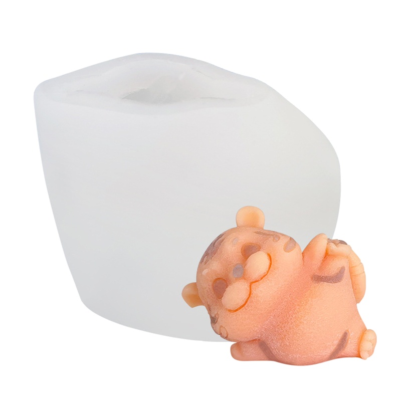Khuôn silicone tạo hình làm nến hình chú hổ