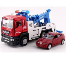Bộ xe ô tô cứu hộ đồ chơi trẻ em tỉ lệ 1:50 - Xe mô hình có âm thanh và đèn, xe chạy cót mở được cửa xe - dc06pl