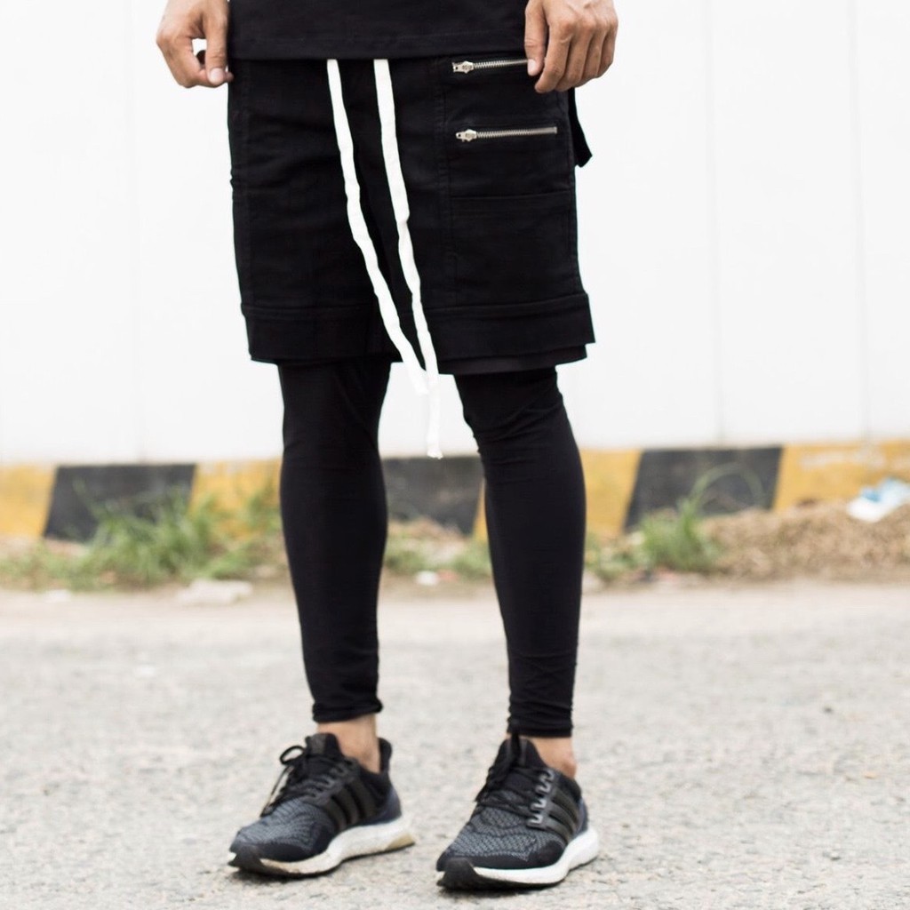 Quần Đùi Kaki Nam Cao Cấp Co Giãn Tốt, Đày Dặn, Chất Mềm, Thoáng Khí, Túi xỏ phối 2 Zip Đùi Thời Trang Cá Tính SK009