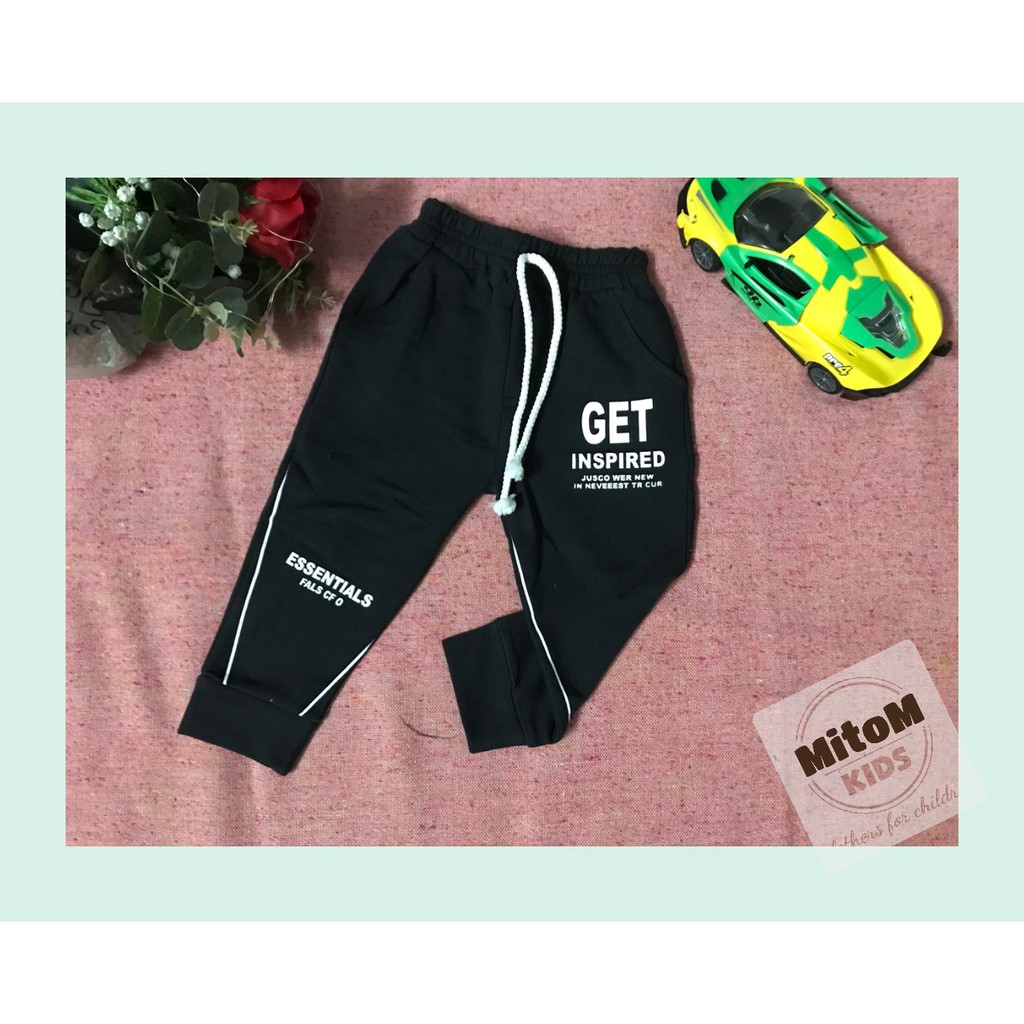 Quần dài cotton bé trai &amp; gái ♥️ FREESHIP ♥️ Chất thun cotton lưới cá mềm mịn, đường may chắc chắn, giữ ấm cho bé