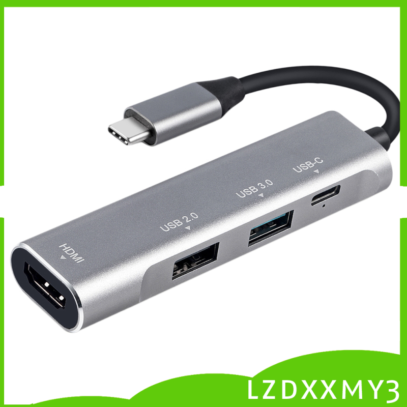 HOT Aluminum USB C Hub Type C to 4K HDMI USB 3.0 2.0 PD Port for MacBook Pro | BigBuy360 - bigbuy360.vn