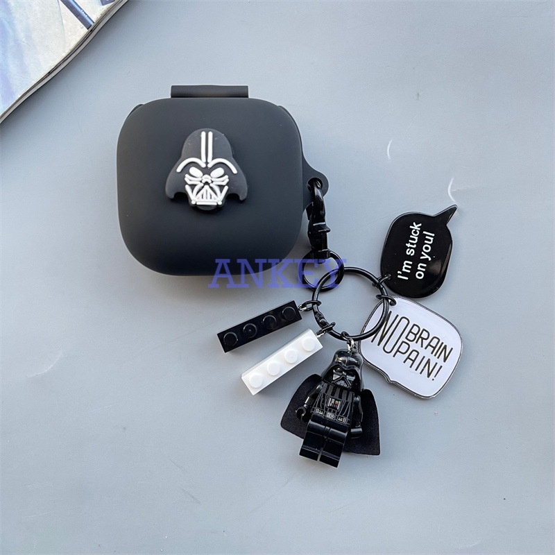 Case for Beats Fit pro / Studio Buds / Powerbeats Pro Vỏ bảo vệ hộp sạc tai nghe hình Samurai bằng silicon mềm chống sốc chống thấm nước Beats Fit Pro/Powerbeats Pro/Studio
