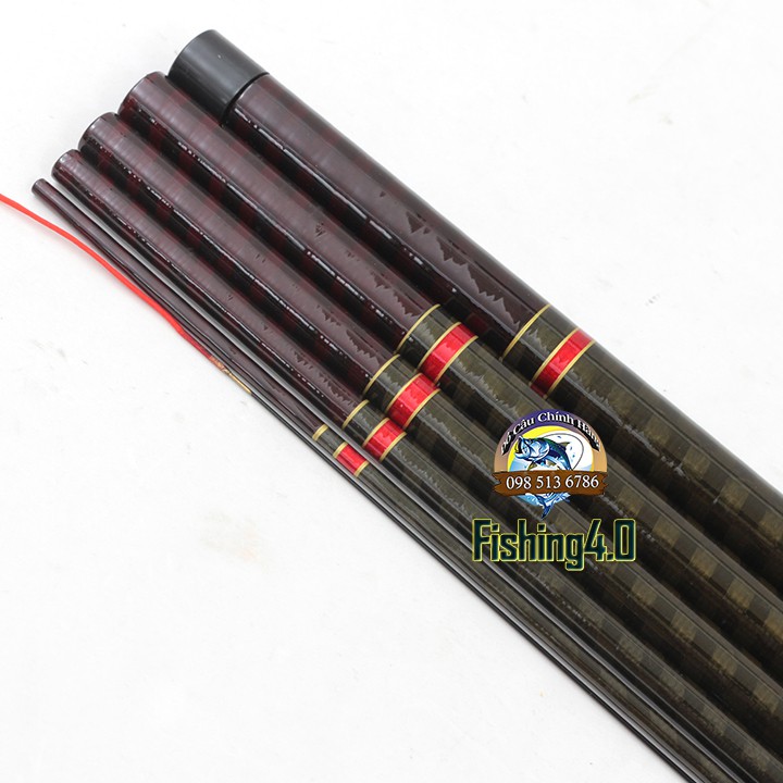 CẦN CÂU TAY GW LỰC VƯƠNG  CHÍNH HÃNG - CARBON 2 DA XOẮN TOÀN THÂN