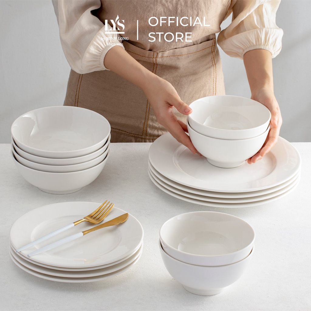 Chén, Bát Ăn Cơm Minh Long 11.5 cm Daisy IFP - Trắng Ngà