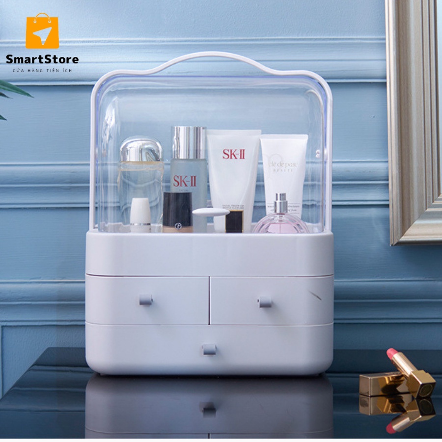 HỘP ĐỰNG MỸ PHẨM CÓ QUAI XÁCH NHIỀU NGĂN TIỆN LỢI