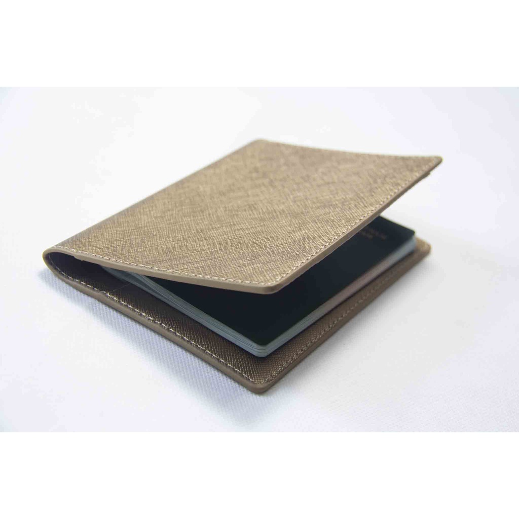 VIA HAVIAS bao đựng Passport da bò Saffiano Ý nhập khẩu 100% chống trày chống nước