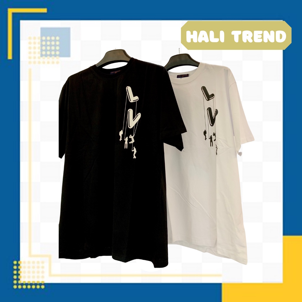 Áo phông nam ngắn tay LV cotton lạnh cao cấp
