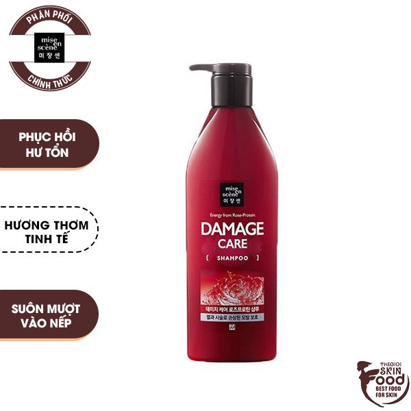 [680ml] Dầu Gội Chăm Sóc Tóc Hư Tổn Nặng Miseen Scene Damage Care Shampoo