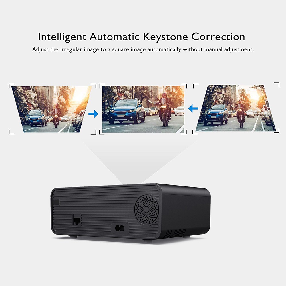 HOT🔥W80Mini HD LED Portable Projector 720P Android OS Pixels Resolution 3000 Lumens Support AirPlay DLNA Miracast