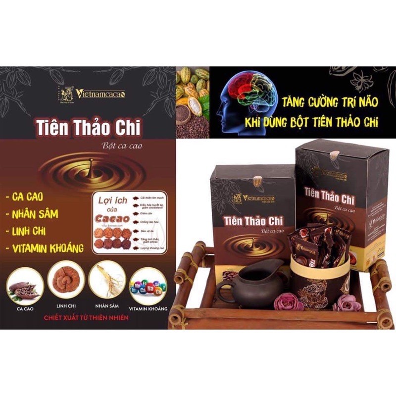 BỘT CACAO NHÂN SÂM LINH CHI