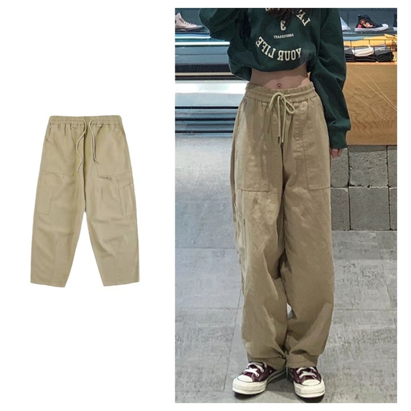 Quần dài thể thao nữ MMIOT ống rộng thời trang năng động