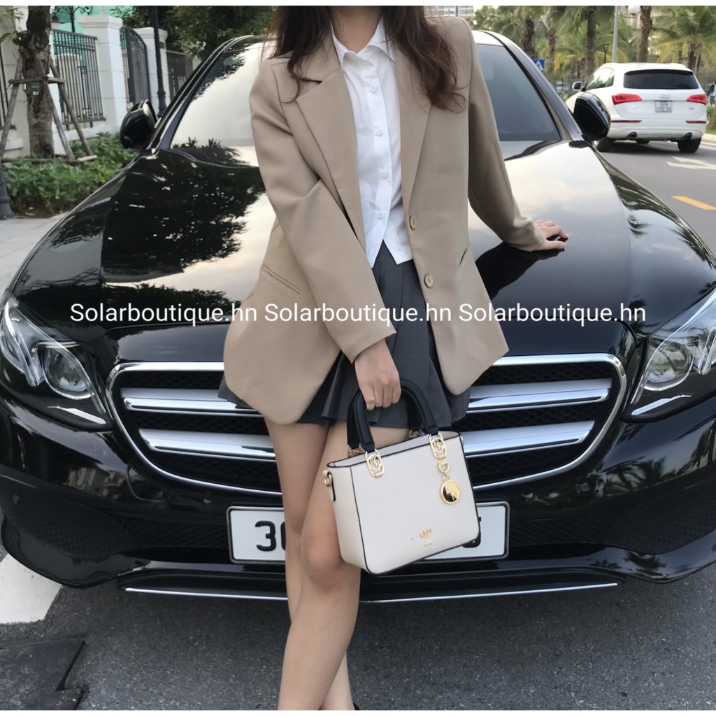 [HÀNG CAO CẤP] Áo Vest Blazer nữ dài tay 2 lớp màu trơn dáng rộng có túi phong cách Hàn Quốc | BigBuy360 - bigbuy360.vn