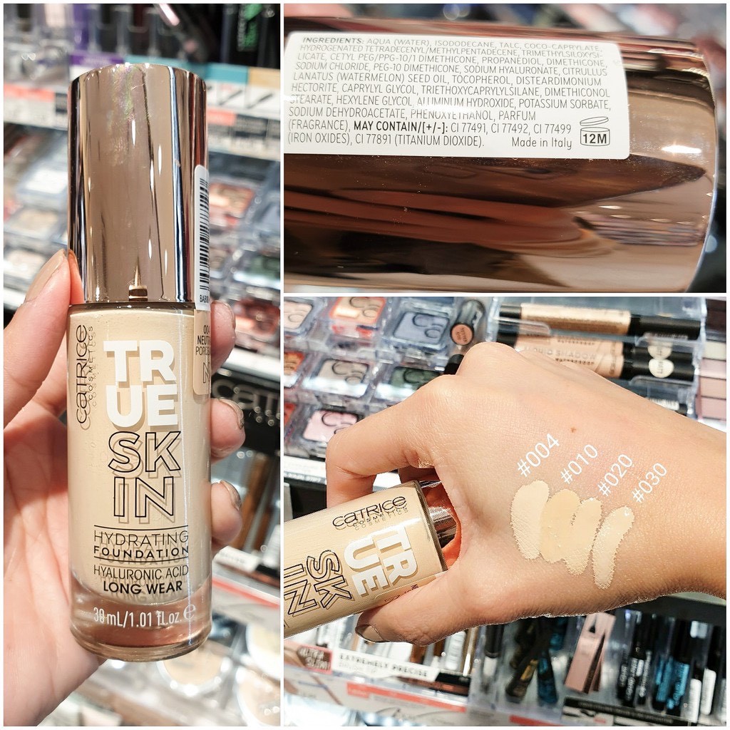 Kem nền dưỡng ẩm Catrice True Skin, kem nền che phủ hoàn hảo dùng cho mọi loại da mặt - Bini.store.official