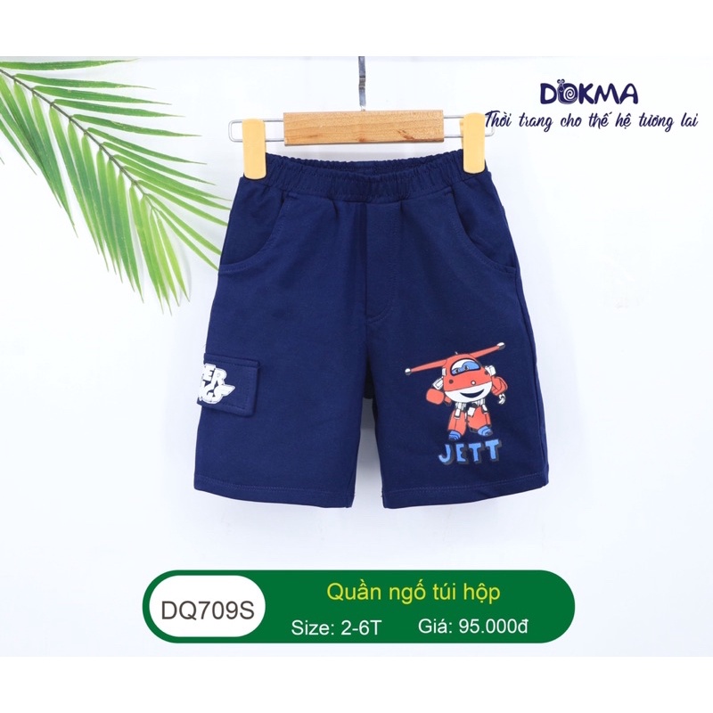 Quần đùi cộc chất cotton Doka cho bé trai (2-6T)