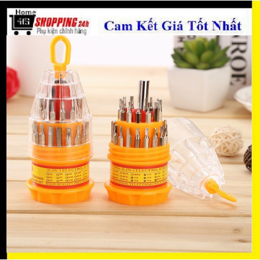 Bộ Tua Vít Tròn 31 Đầu Thay Thế Đa Dụng Phù Hợp Với Tất Cả Các Loại Ốc Vít Sửa Điện Thoại Điệnòn