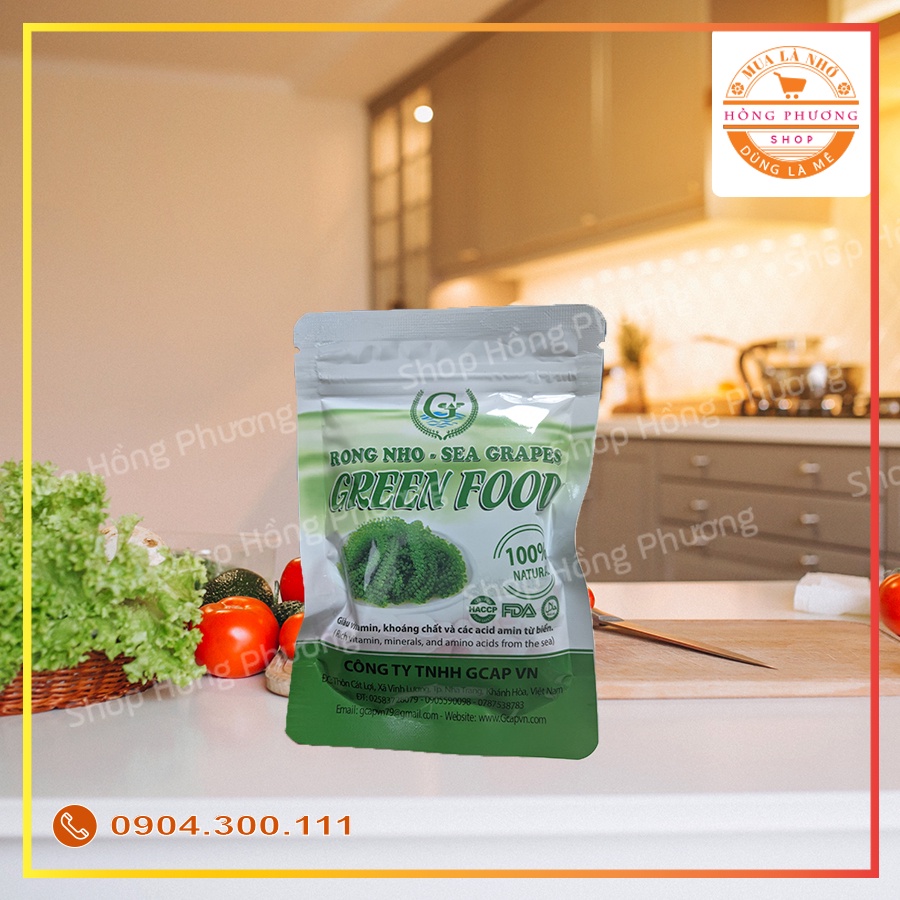 Rong nho Green Food  đặc biệt xuất khẩu 100g - nở 250g