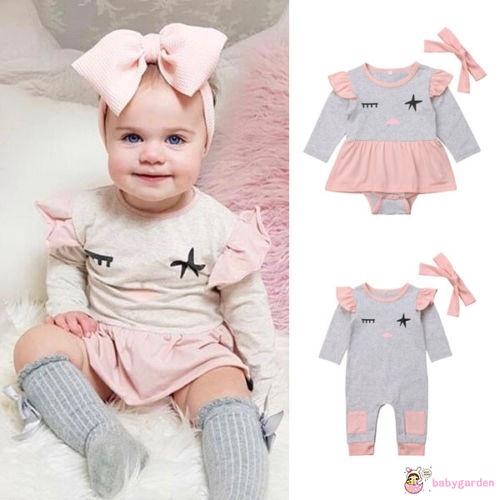 Bộ bodysuit một mảnh tay dài dễ thương ấm áp cho bé sơ sinh