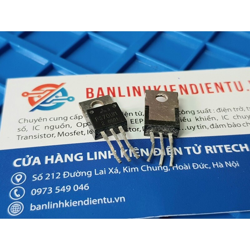 [Combo 2 chiếc] FS70UM FS70UM-2 Mosfet Kênh N 100V 70A TO-220 tháo máy