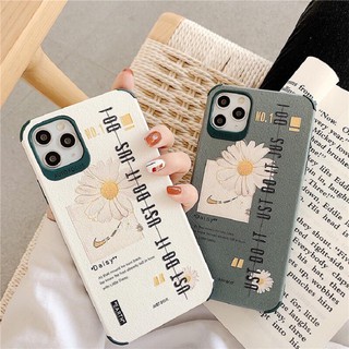 Ốp Lưng Iphone Cao Cấp Full Viền Hoa Cúc N.i.k.e Xám-Trắng Dành Cho Tất Cả Dòng Iphone từ 6 đến 11promax