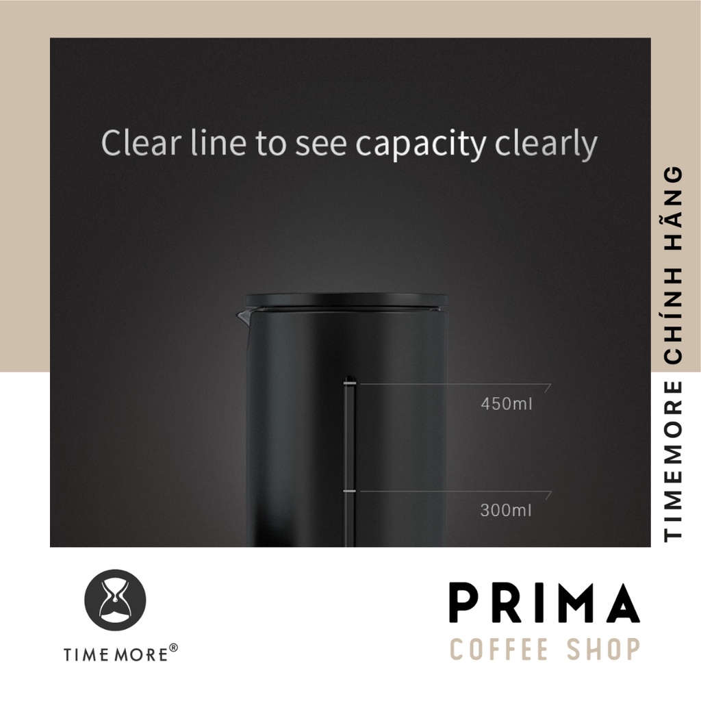 Bình pha cà phê kiểu French Press 450ml - TIMEMORE [CHÍNH HÃNG]