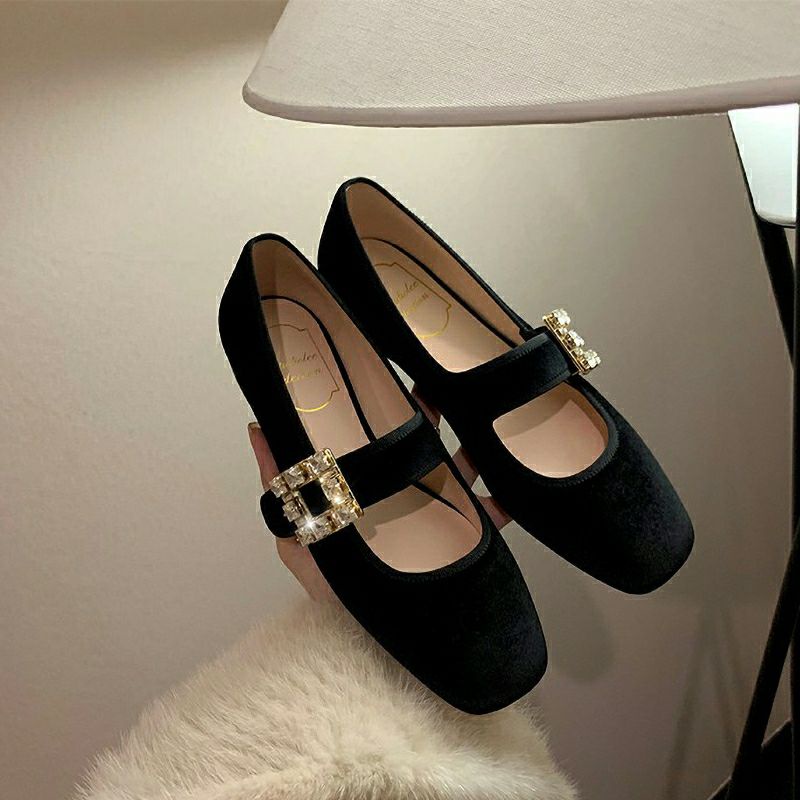 Giày marry jane quai đính đá