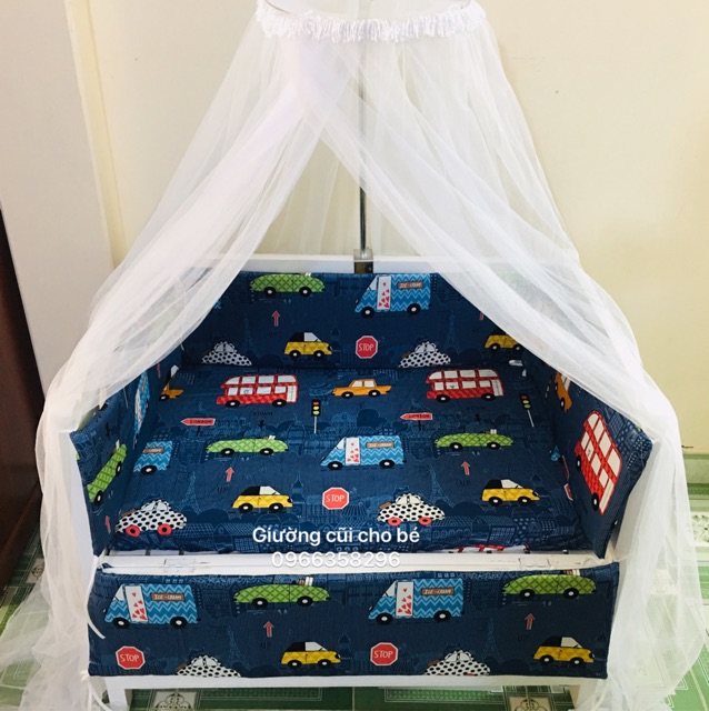 Bộ màn và cọc màn chống muỗi cho nôi cũi