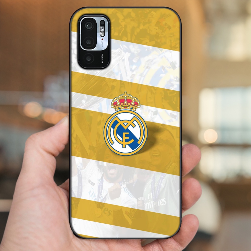Ốp lưng Xiaomi Redmi Note 10 5G viền đen in hình Real Madrid